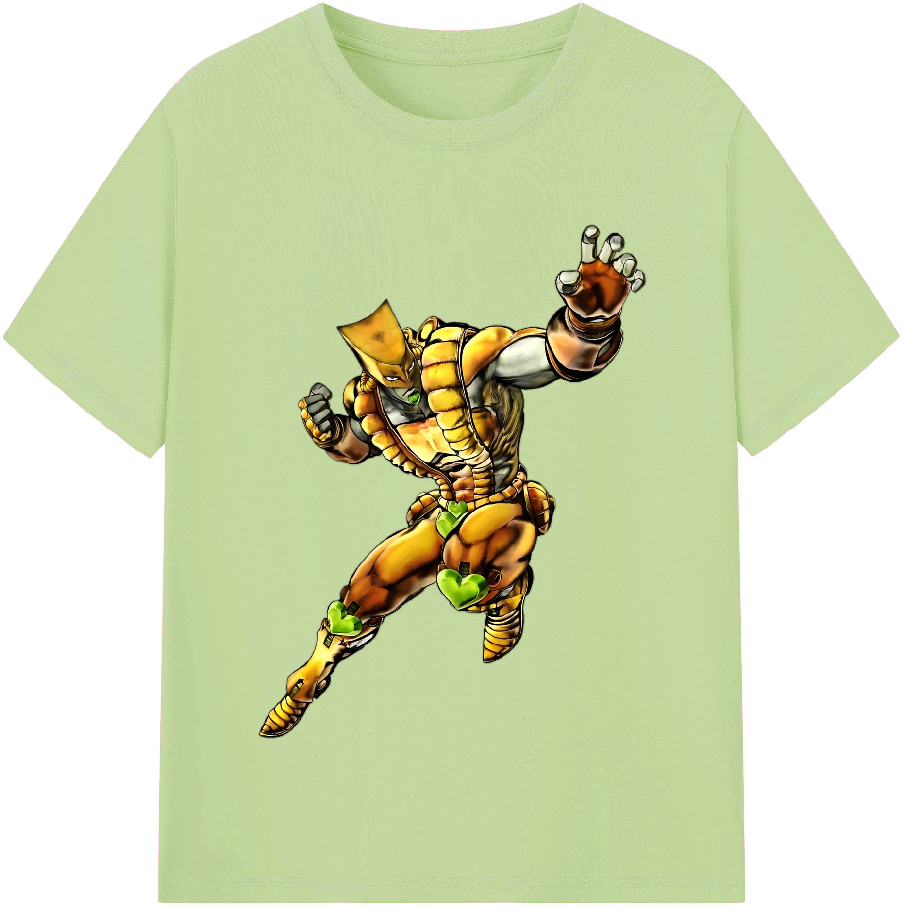 （画像用） ジョジョの奇妙な冒険 ディオ?ブランドー JoJo's Bizarre Adventure Dio Brando 綿100％半袖Tシャツ（フロントプリント）